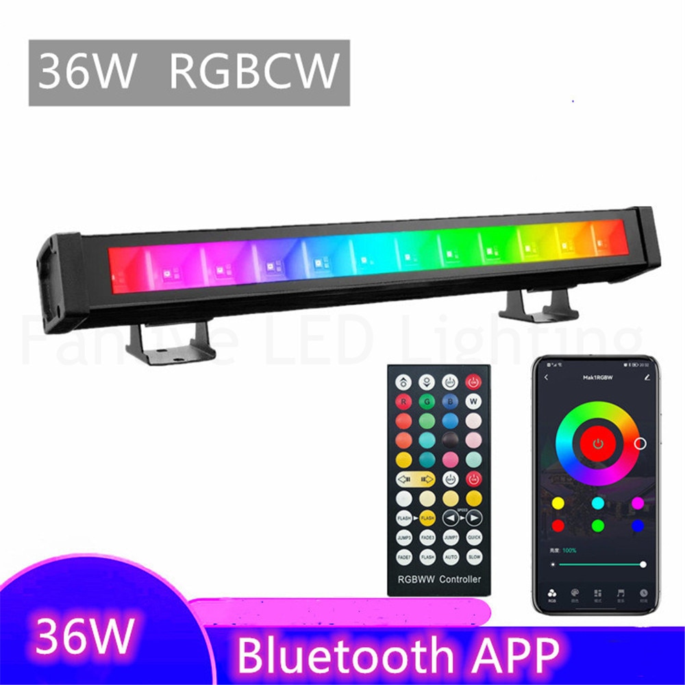 10pcs New 36W RGBCCT Tuya Bluetooth LED Wall Washer APP Remote Control Flood Light Indoor Outdoor Lighting